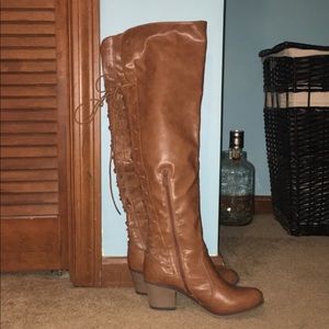 Knew High Leather Boots